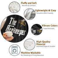 The Beekeeper Throw Blanket Funny Keeping Apiary Beekeeping Gift
