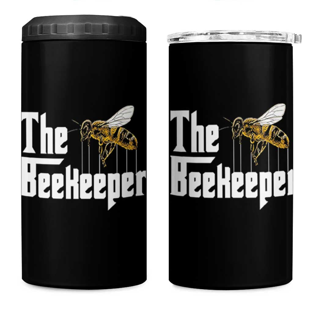 The Beekeeper 4 in 1 Can Cooler Tumbler Funny Keeping Apiary Beekeeping Gift