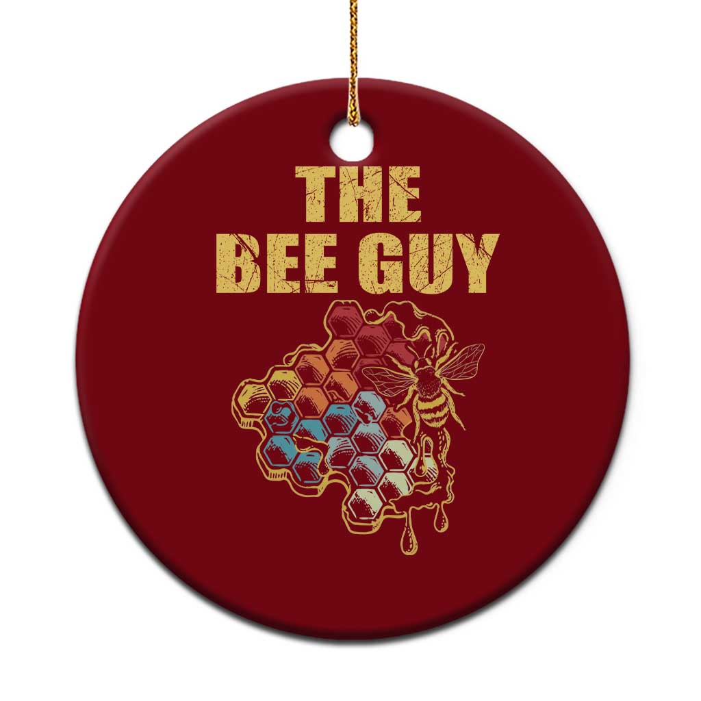 Funny Beekeeper Ceramic Ornament The Bee Guy Insect Animal Lover