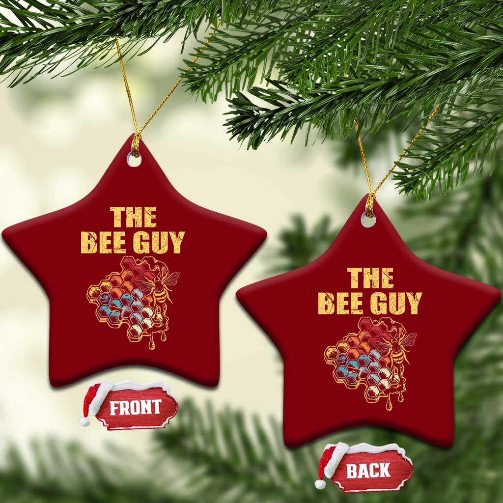 Funny Beekeeper Ceramic Ornament The Bee Guy Insect Animal Lover