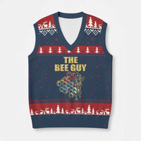 Funny Beekeeper V-Neck Knit Sweater Vest The Bee Guy Insect Animal Lover