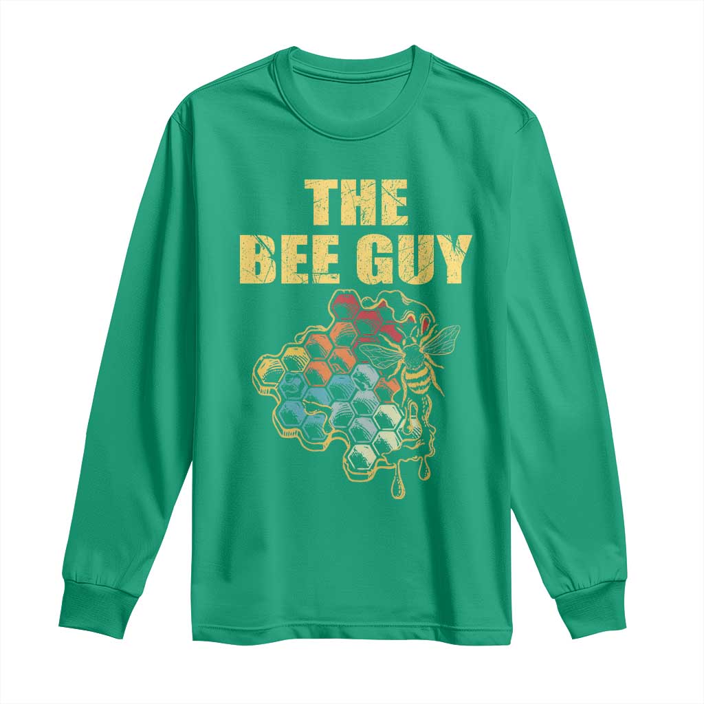Funny Beekeeper Long Sleeve Shirt The Bee Guy Insect Animal Lover