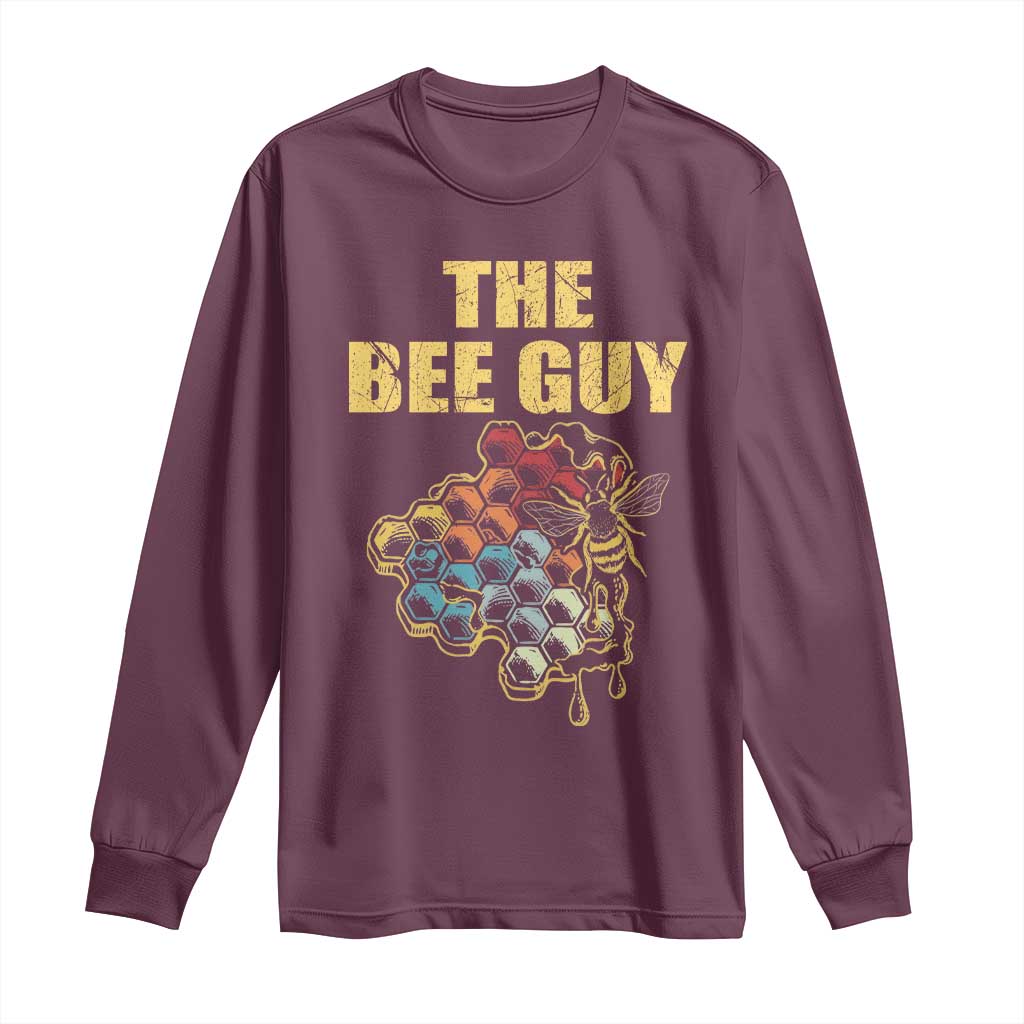 Funny Beekeeper Long Sleeve Shirt The Bee Guy Insect Animal Lover