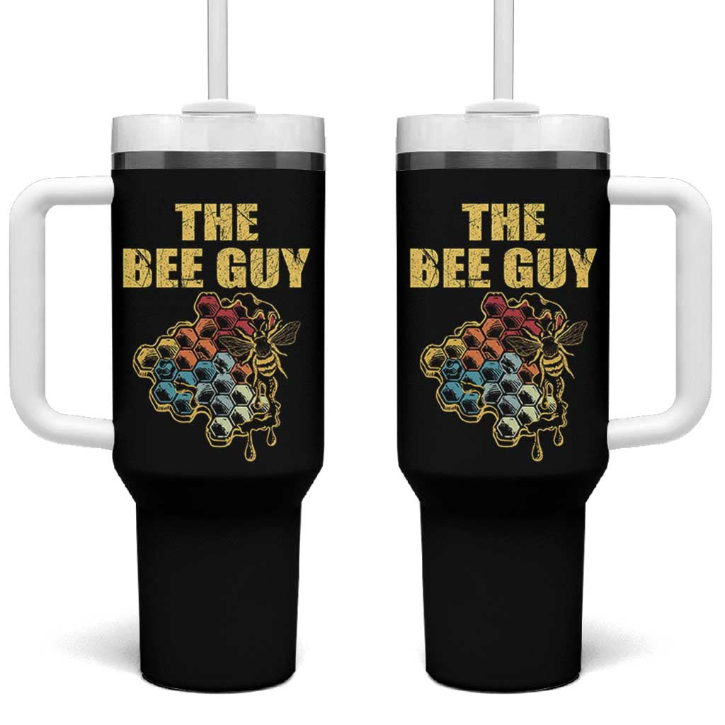 Funny Beekeeper Tumbler With Handle The Bee Guy Insect Animal Lover
