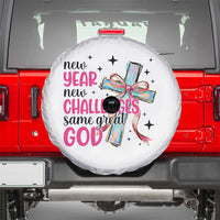 New Year New Challenges Same Great God Spare Tire Cover Christian New Year Eve - Wonder Print Shop