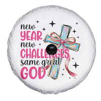 New Year New Challenges Same Great God Spare Tire Cover Christian New Year Eve - Wonder Print Shop