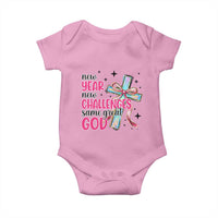 New Year New Challenges Same Great God Baby Onesie Christian New Year Eve - Wonder Print Shop