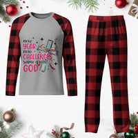 New Year New Challenges Same Great God Plaid Pajama Set Christian New Year Eve - Wonder Print Shop