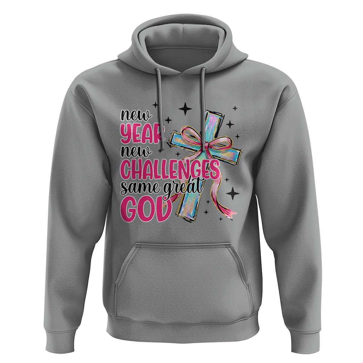 New Year New Challenges Same Great God Hoodie Christian New Year Eve - Wonder Print Shop