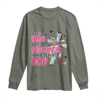 New Year New Challenges Same Great God Long Sleeve Shirt Christian New Year Eve - Wonder Print Shop