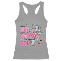 New Year New Challenges Same Great God Racerback Tank Top Christian New Year Eve - Wonder Print Shop