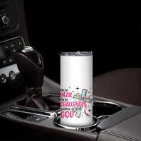 New Year New Challenges Same Great God Skinny Tumbler Christian New Year Eve - Wonder Print Shop