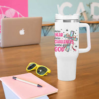 New Year New Challenges Same Great God Tumbler With Handle Christian New Year Eve - Wonder Print Shop