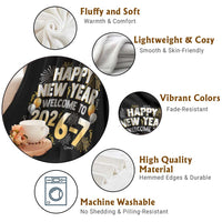 Funny 67 New Year Throw Blanket Happy New Year Welcome To 2026 7 - Wonder Print Shop