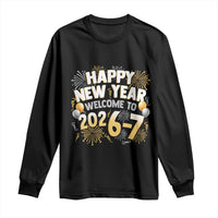 Funny 67 New Year Long Sleeve Shirt Happy New Year Welcome To 2026 7 - Wonder Print Shop