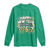 Funny 67 New Year Long Sleeve Shirt Happy New Year Welcome To 2026 7 - Wonder Print Shop