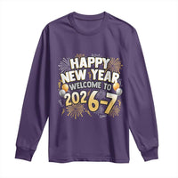 Funny 67 New Year Long Sleeve Shirt Happy New Year Welcome To 2026 7 - Wonder Print Shop