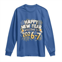 Funny 67 New Year Long Sleeve Shirt Happy New Year Welcome To 2026 7 - Wonder Print Shop