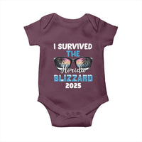 Funny I Survived The Florida Blizzarad Baby Onesie Snow Sunglasses