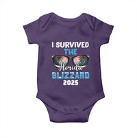 Funny I Survived The Florida Blizzarad Baby Onesie Snow Sunglasses