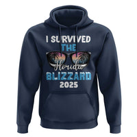 Funny I Survived The Florida Blizzarad Hoodie Snow Sunglasses