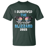 Funny I Survived The Florida Blizzarad T Shirt Snow Sunglasses