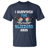 Funny I Survived The Florida Blizzarad T Shirt Snow Sunglasses