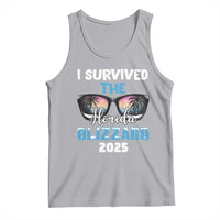 Funny I Survived The Florida Blizzarad Tank Top Snow Sunglasses