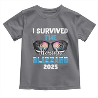 Funny I Survived The Florida Blizzarad Toddler T Shirt Snow Sunglasses