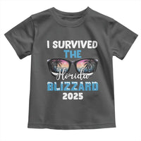 Funny I Survived The Florida Blizzarad Toddler T Shirt Snow Sunglasses