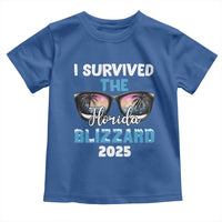 Funny I Survived The Florida Blizzarad Toddler T Shirt Snow Sunglasses