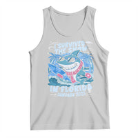 Funny I Survived The Snow In Florida 2025 Tank Top Shark