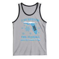 Funny I Survived The Florida Snowpocalypse 2025 Tank Top Snowflakes
