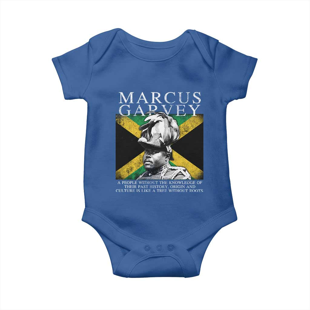 Marcus Garvey Quote Baby Onesie A People Without The Knowledge Of Their Past History Origin And Culture Jamaican Flag