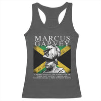 Marcus Garvey Quote Racerback Tank Top A People Without The Knowledge Of Their Past History Origin And Culture Jamaican Flag