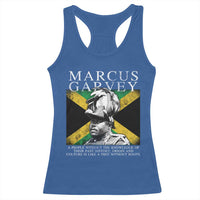 Marcus Garvey Quote Racerback Tank Top A People Without The Knowledge Of Their Past History Origin And Culture Jamaican Flag