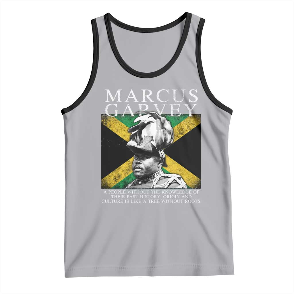 Marcus Garvey Quote Tank Top A People Without The Knowledge Of Their Past History Origin And Culture Jamaican Flag