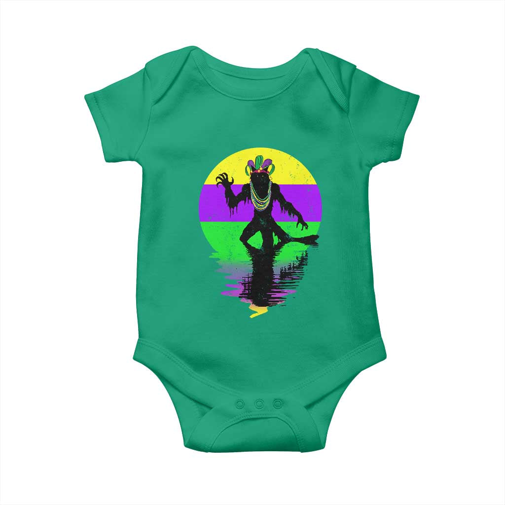 Funny Mardi Gras Rougarou Baby Onesie Beads Carnival Cryptids Of Louisiana