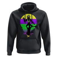 Funny Mardi Gras Rougarou Hoodie Beads Carnival Cryptids Of Louisiana