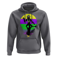 Funny Mardi Gras Rougarou Hoodie Beads Carnival Cryptids Of Louisiana