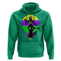 Funny Mardi Gras Rougarou Hoodie Beads Carnival Cryptids Of Louisiana