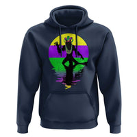 Funny Mardi Gras Rougarou Hoodie Beads Carnival Cryptids Of Louisiana