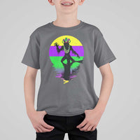 Funny Mardi Gras Rougarou T Shirt For Kid Beads Carnival Cryptids Of Louisiana