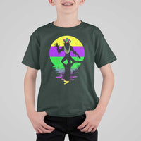 Funny Mardi Gras Rougarou T Shirt For Kid Beads Carnival Cryptids Of Louisiana
