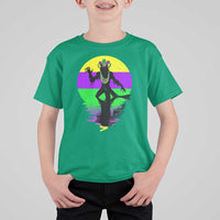 Funny Mardi Gras Rougarou T Shirt For Kid Beads Carnival Cryptids Of Louisiana