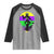 Funny Mardi Gras Rougarou Raglan Shirt Beads Carnival Cryptids Of Louisiana