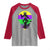 Funny Mardi Gras Rougarou Raglan Shirt Beads Carnival Cryptids Of Louisiana