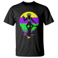 Funny Mardi Gras Rougarou T Shirt Beads Carnival Cryptids Of Louisiana