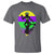 Funny Mardi Gras Rougarou T Shirt Beads Carnival Cryptids Of Louisiana