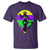 Funny Mardi Gras Rougarou T Shirt Beads Carnival Cryptids Of Louisiana